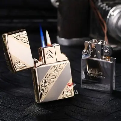 Picture of Chief Dual Flame Lighter with Interchangeable Fluid & Gas Inserts (CF7100J)