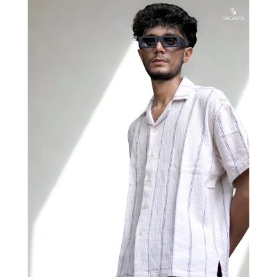 Picture of STRIPO Drop Shoulder Over sized For Men Off White