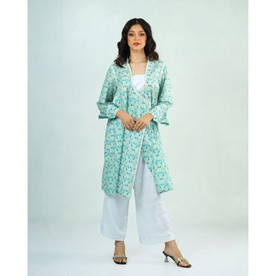 Picture of HAYA Premium Cotton and Chinese Linen Two Piece for Woman White