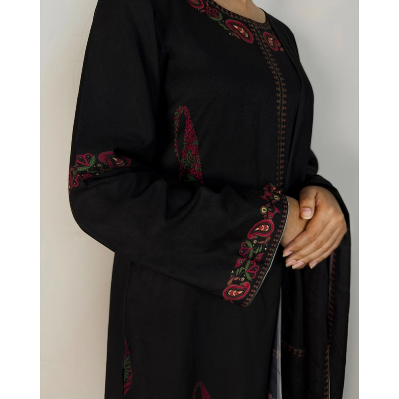 Picture of NOBONITA shine Silk Cotton Black and Magenta Three piece for Woman