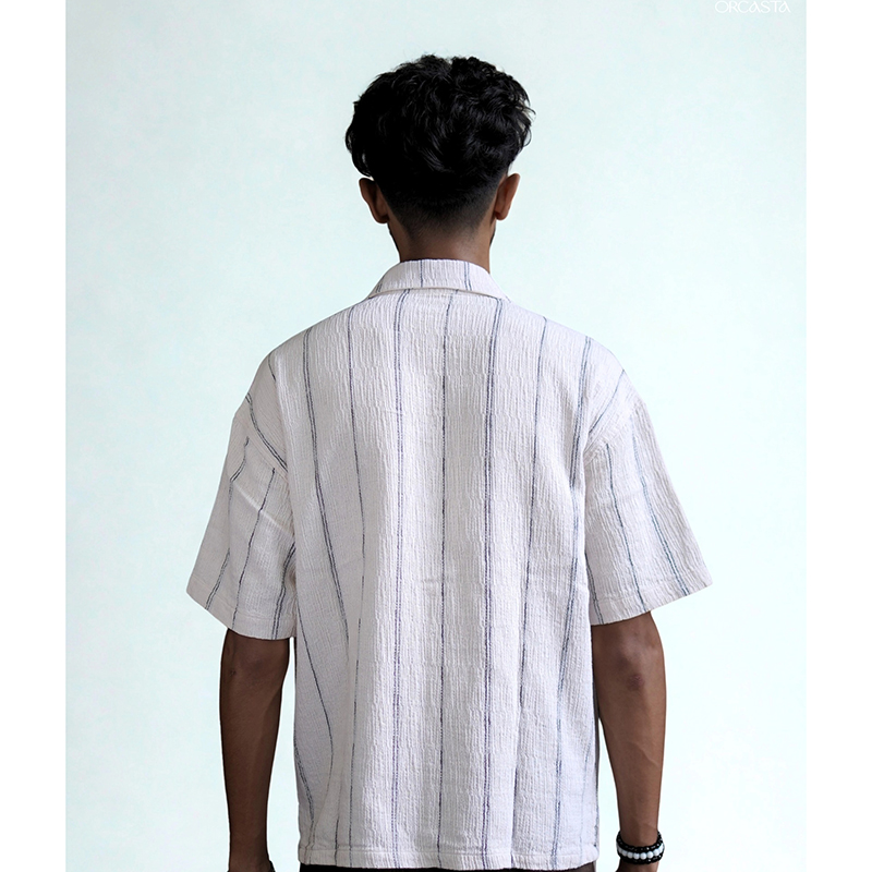 Picture of STRIPO Drop Shoulder Over sized For Men Off White