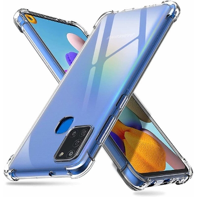Picture of For Samsung Galaxy A21s TPU Back Cover Shockproof Silicone Bumper - Transparent Phone Case pani Cover