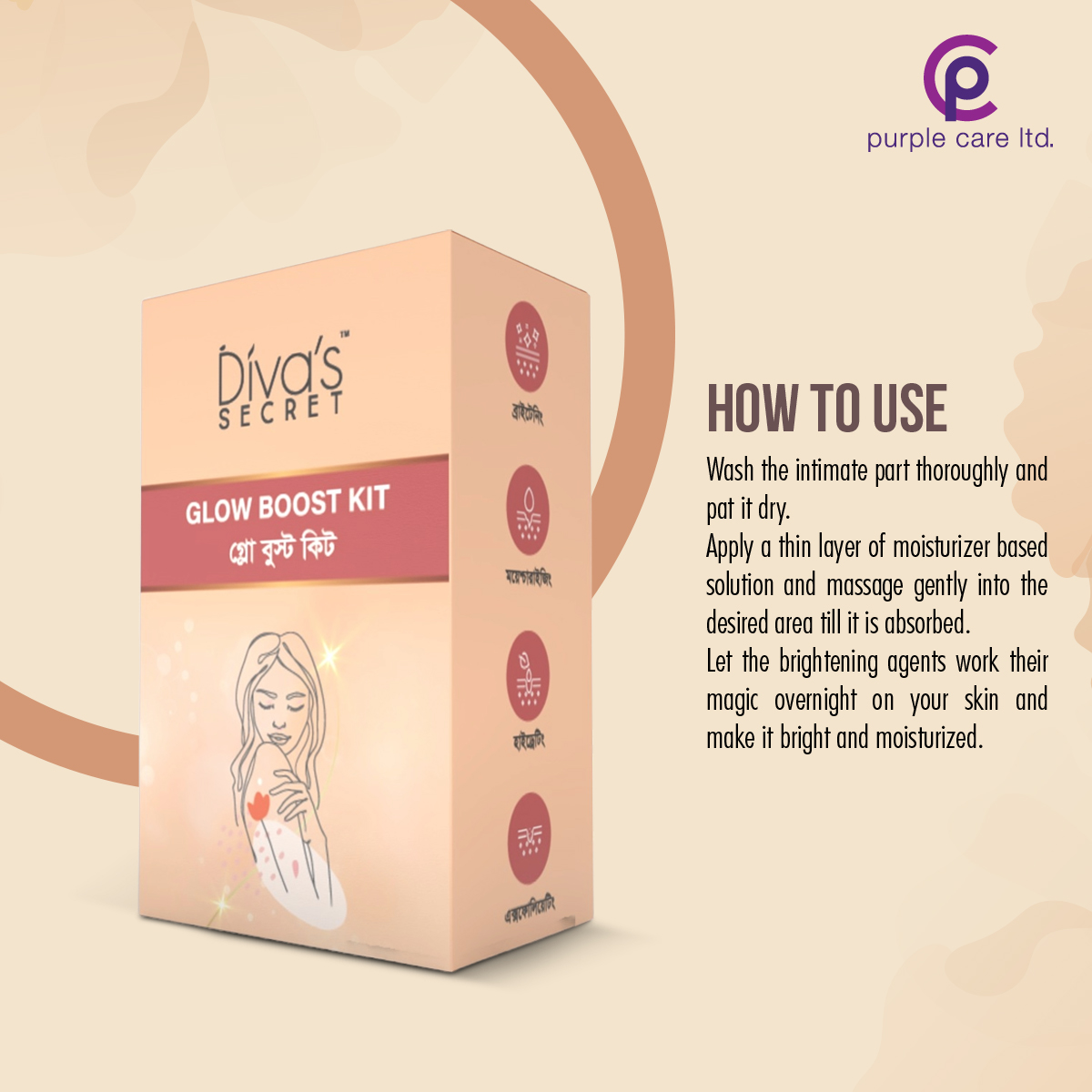 Picture of Diva's Secret Glow Boost Kit Beige