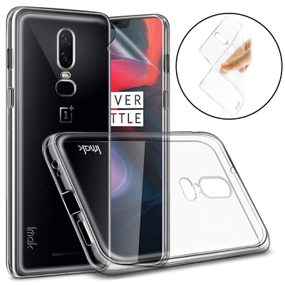Picture of transparent  back cover for one plus 6