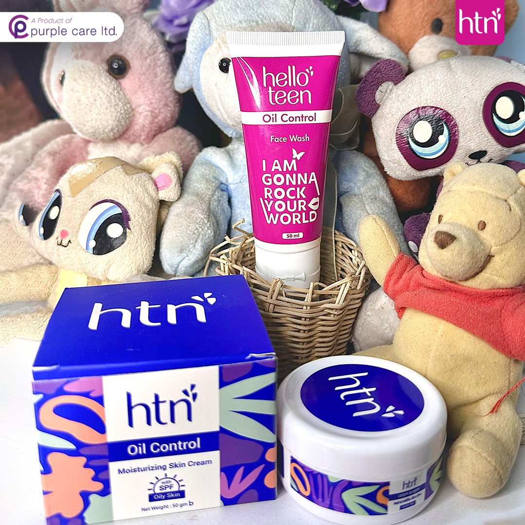 Picture of Hello Teen Oil Control Facewash 50 ml  and HTN Oil Control Moisturising Skin Cream 50 gm Pink