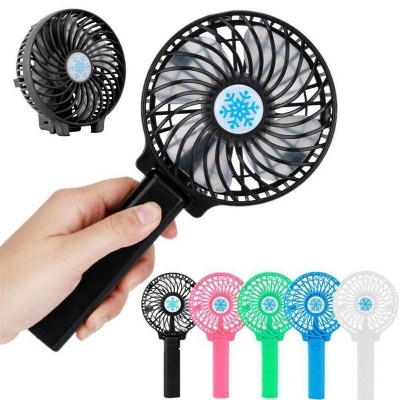 Picture of New Mini Rechargeable Usb Charging Portable Handheld 3 Gear Speed Desktop Fan - Charger Fan