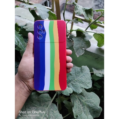 Picture of rainbow back cover for tecno spark 8 pro