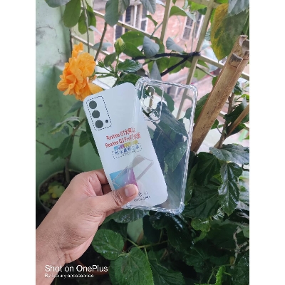 Picture of clear transparent back cover for realme gt master edition