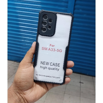 Picture of Samsung Galaxy A33 5G Transparent Silica Gel Matte Shockproof Airbag Bumper Camera Lens Protection Thin Cover Phone Casing