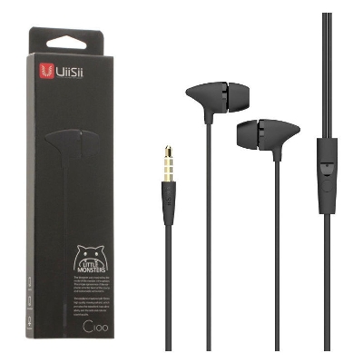 Picture of Uiisii C100 Super Bass Stereo In Ear Headphone - Black-white -red
