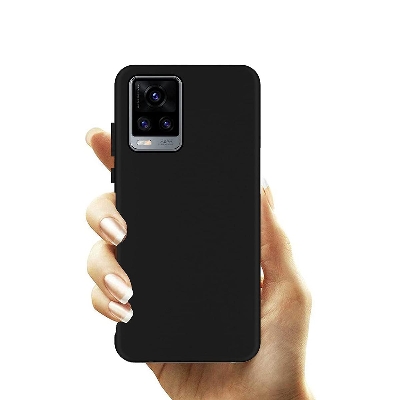 Picture of Vivo V21E 4G MATTE BLACK FLEXIBLE TPU CASE SLIM COVER - SHOCKPROOF