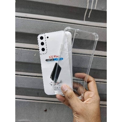 Picture of clear transparent back cover for samsung galaxy s22 plus
