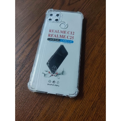 Picture of clear transparent back cover for Realme c12/c15