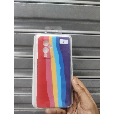 Picture of Rainbow Cover For one plus 9 Matte Finished Silicone Cover - Phone Back Cover