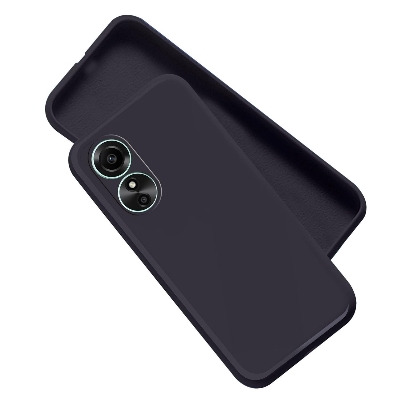 Picture of For OPPO A17 Liquid Silicone Soft Gel Rubber Shockproof Back Cover