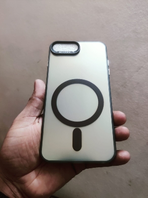 Picture of For Iphone 7 Plus / Iphone 8 Plus Cover -Electroplating Borders Logo Hole Camera Lens Protection Soft Silicone Case - Redmi Note 11 Back Cover (Back Case Cover For Smartphone)