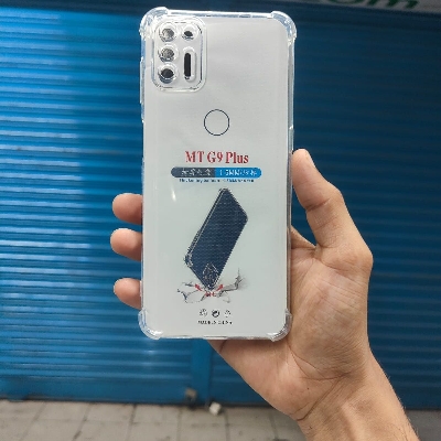 Picture of Motorola Moto G9 plus Premium Silicone Case Crystal Clear Soft TPU Ultra-Thin Transparent Flexible Protective Mobile Phone Back Cover