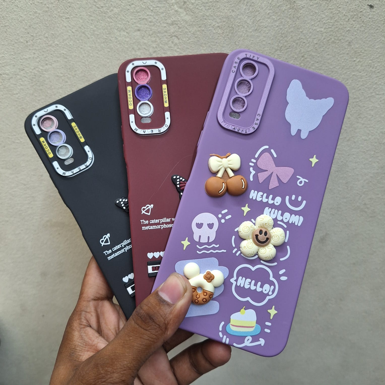 Picture of For Vivo y20/y12s/y20t Laddy Butterfly Back Cover - Camera - Phone Back Cover