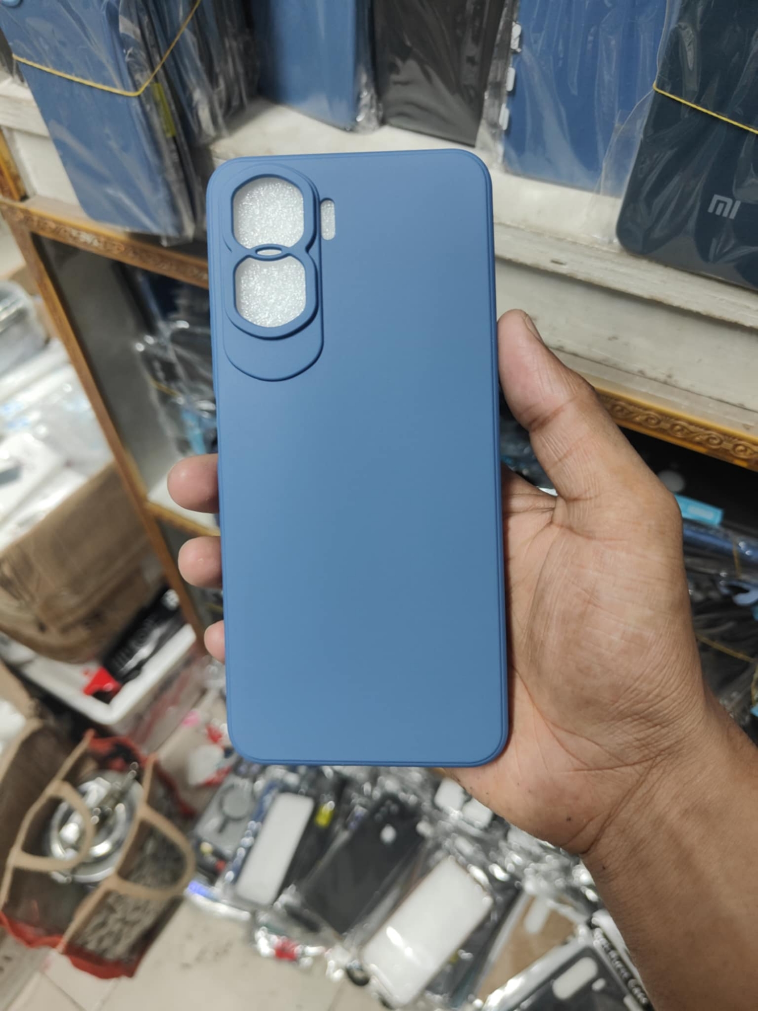 Picture of For Honor 90 Lite 5G Premium Silicone Luxury Soft Casing Silicone Square Frame Phone Case