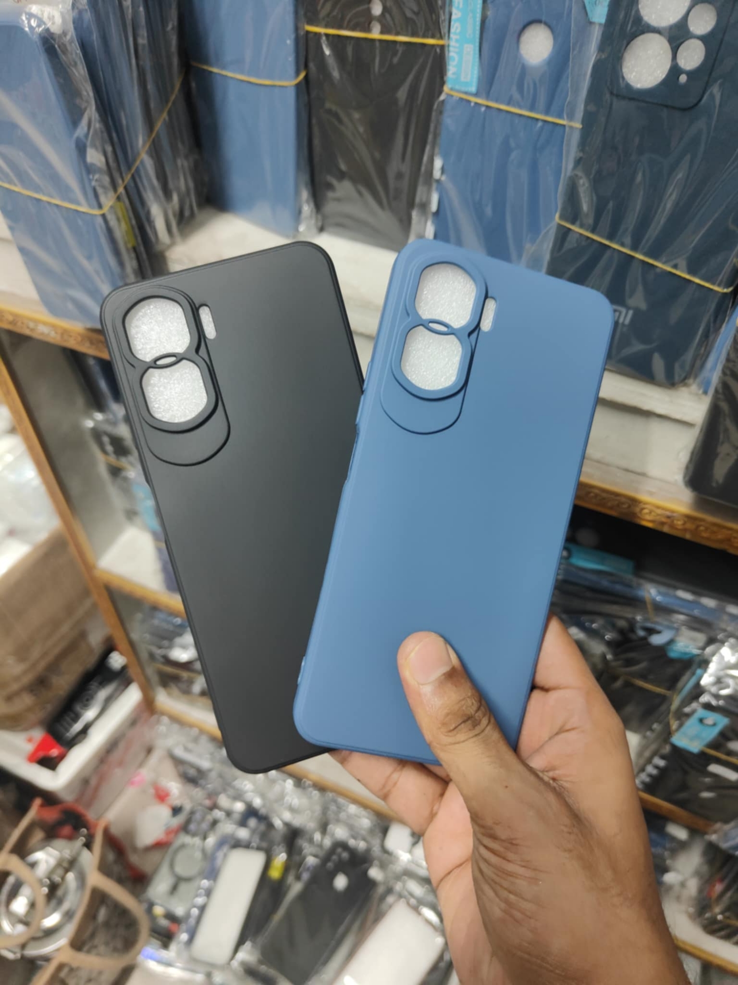 Picture of For Honor 90 Lite 5G Premium Silicone Luxury Soft Casing Silicone Square Frame Phone Case