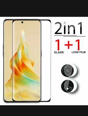 Picture of oppo reno 8t 5g 2in1 combo pack camera lens screen protector