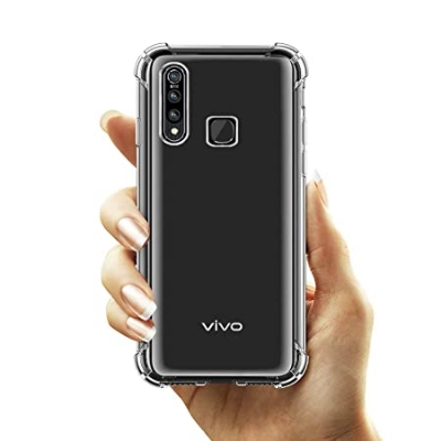 Picture of Vivo Y19 ShockProof Airbag Anti-Burst Scratch Proof Transparent TPU Mobile Back Case