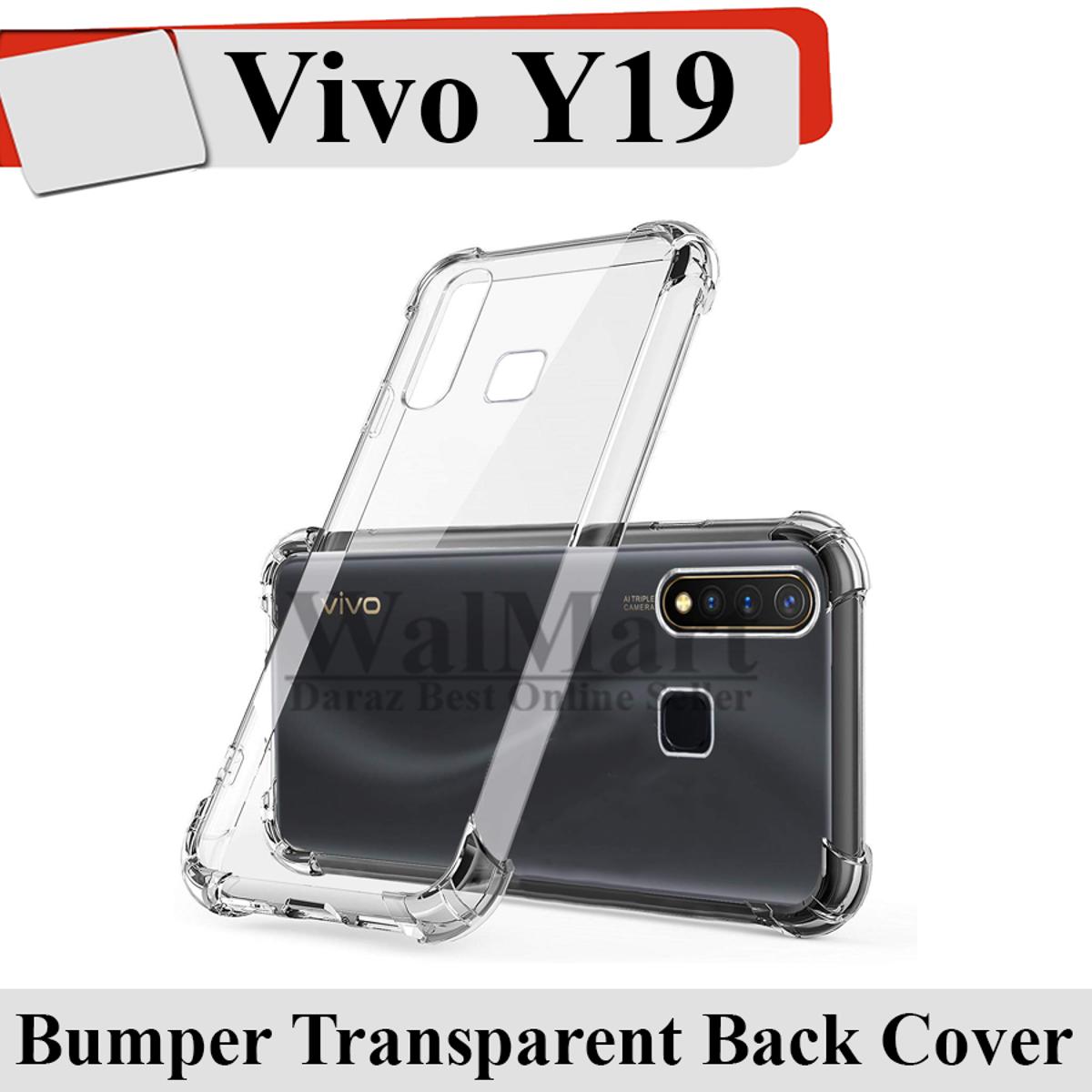 Picture of Vivo Y19 ShockProof Airbag Anti-Burst Scratch Proof Transparent TPU Mobile Back Case