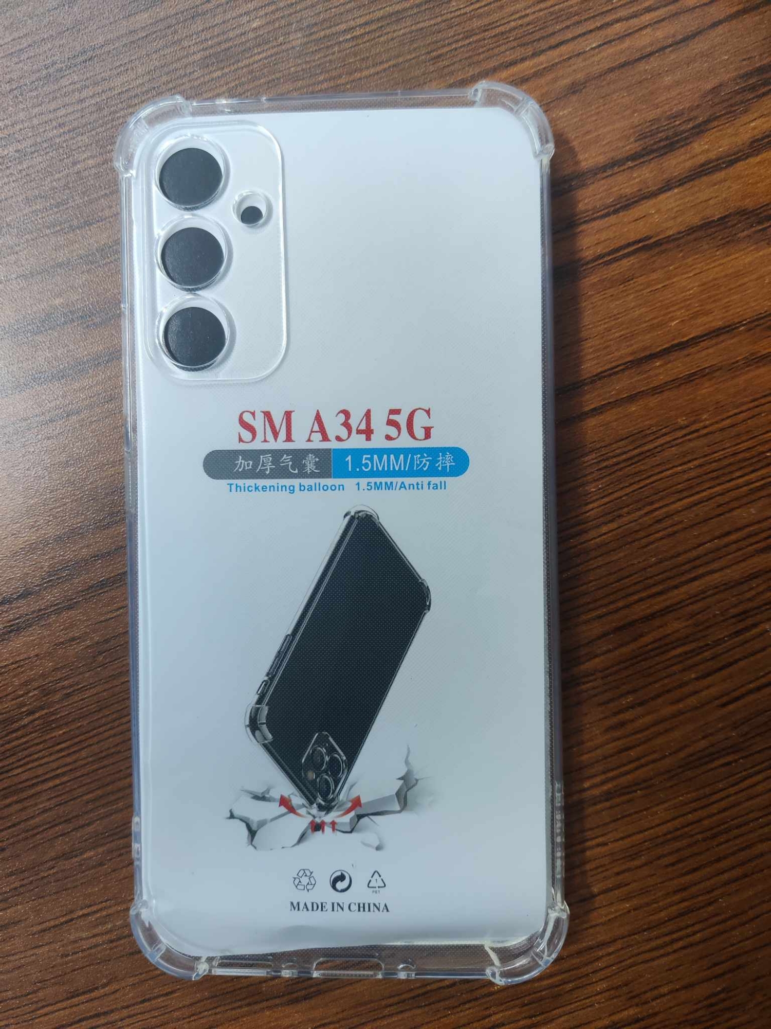 Picture of FOR SAMSUNG GALAXYA34 5G  Break proof/ Shock proof Transparent clear TPU back case