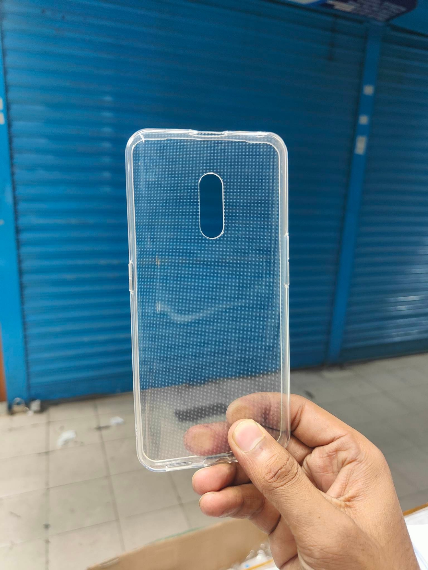Picture of transparent back cover for realme x/realme k3