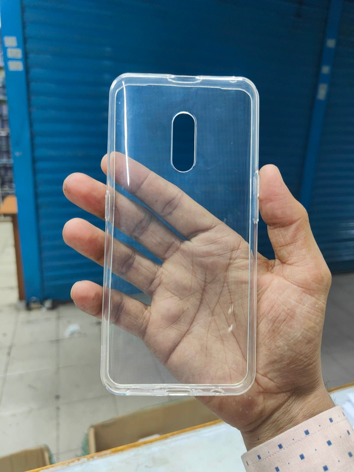 Picture of transparent back cover for realme x/realme k3