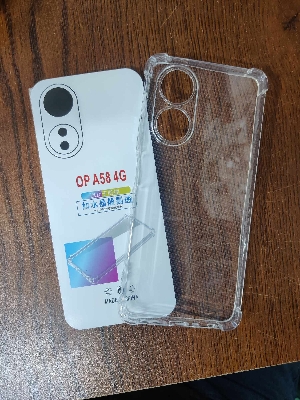 Picture of for oppo a58 4g soft clear transparent back cover
