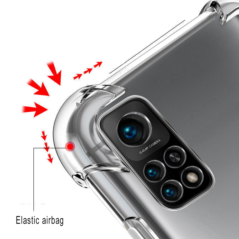 Picture of Xiaomi Redmi Note 11 ShockProof Airbag Anti-Burst Scratch Proof Transparent TPU Mobile Back Case
