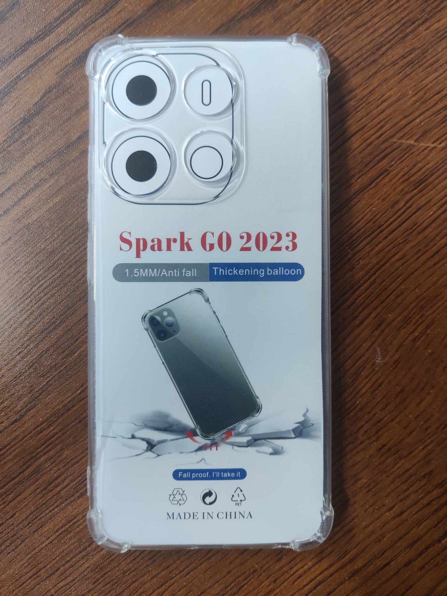 Picture of FOR TECNO SPARK GO 2023 / POP 7/SMART 7  Break proof/ Shock proof Transparent clear TPU back case