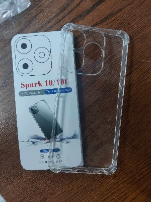 Picture of FOR TECNO SPARK 10 / SPARK 10C  Break proof/ Shock proof Transparent clear TPU back case
