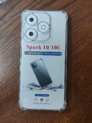 Picture of FOR TECNO SPARK 10 / SPARK 10C  Break proof/ Shock proof Transparent clear TPU back case