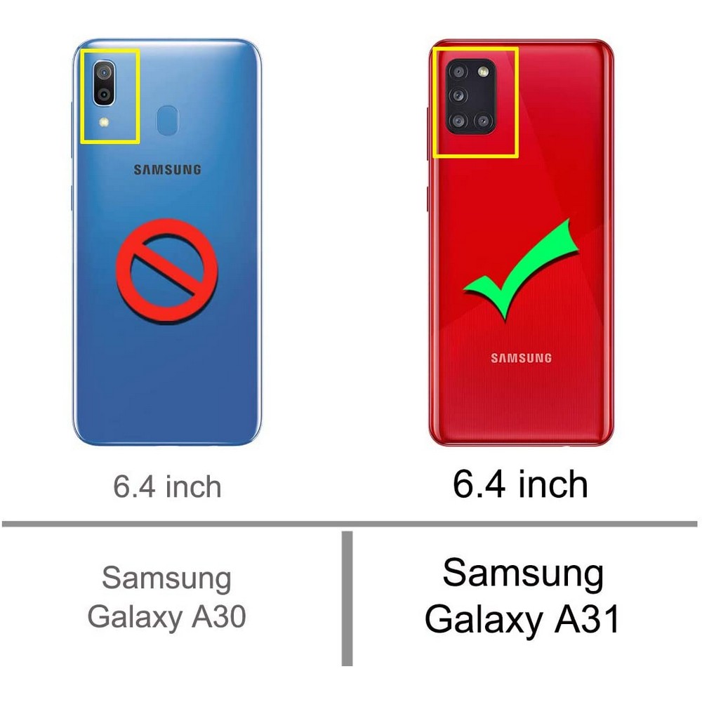 Picture of Samsung Galaxy A31 Soft Silicone Back Cover TPU Transparent Case With Camera Protection
