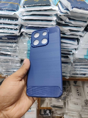 Picture of for itel a60 /a60s New Generation Spigen Silicone Fit Designed Soft Gel Rubber Shockproof Back Case Phone Back Cover Case