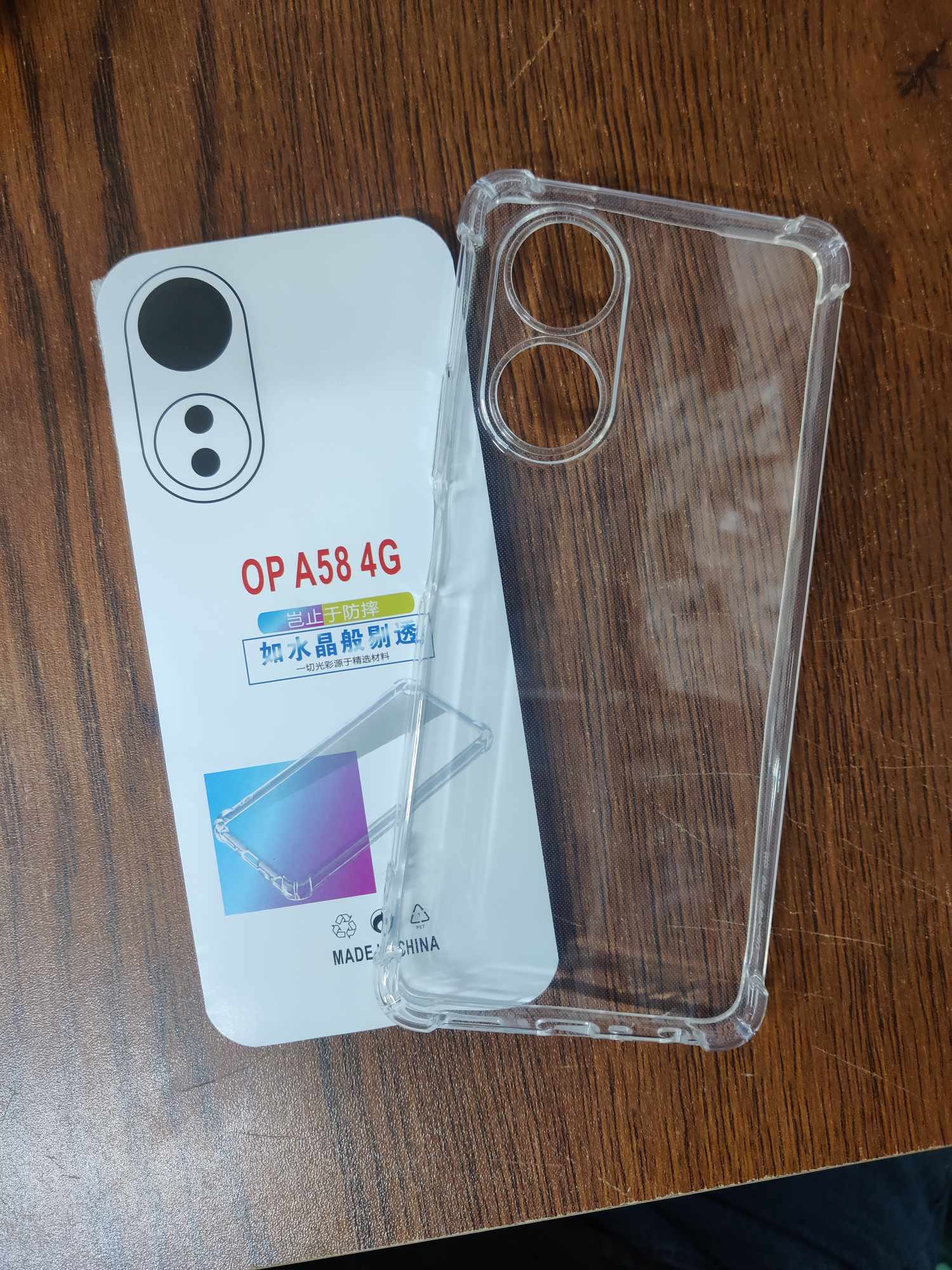 Picture of for oppo a78 4g soft clear transparent back cover