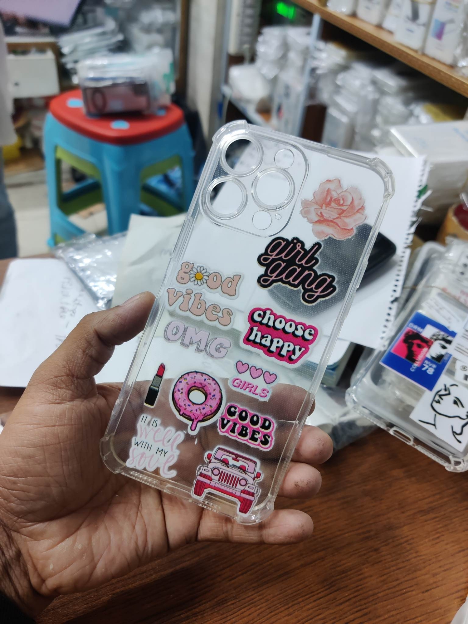 Picture of for iphone 14 pro max soft clear transparent back cover -Back Cover