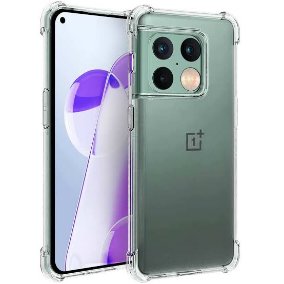 Picture of Oneplus 10 Pro/ 1+ 10 Pro Transparent soft TPU Case Silicone Antishock Air cushions Drop Resistance Back Cover