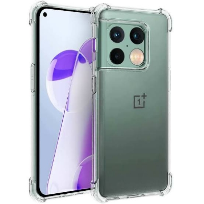 Picture of Oneplus 10 Pro/ 1+ 10 Pro Transparent soft TPU Case Silicone Antishock Air cushions Drop Resistance Back Cover