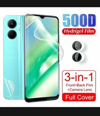 Picture of 3in1 combo pack for realme c33 back poly camera lens screen protector
