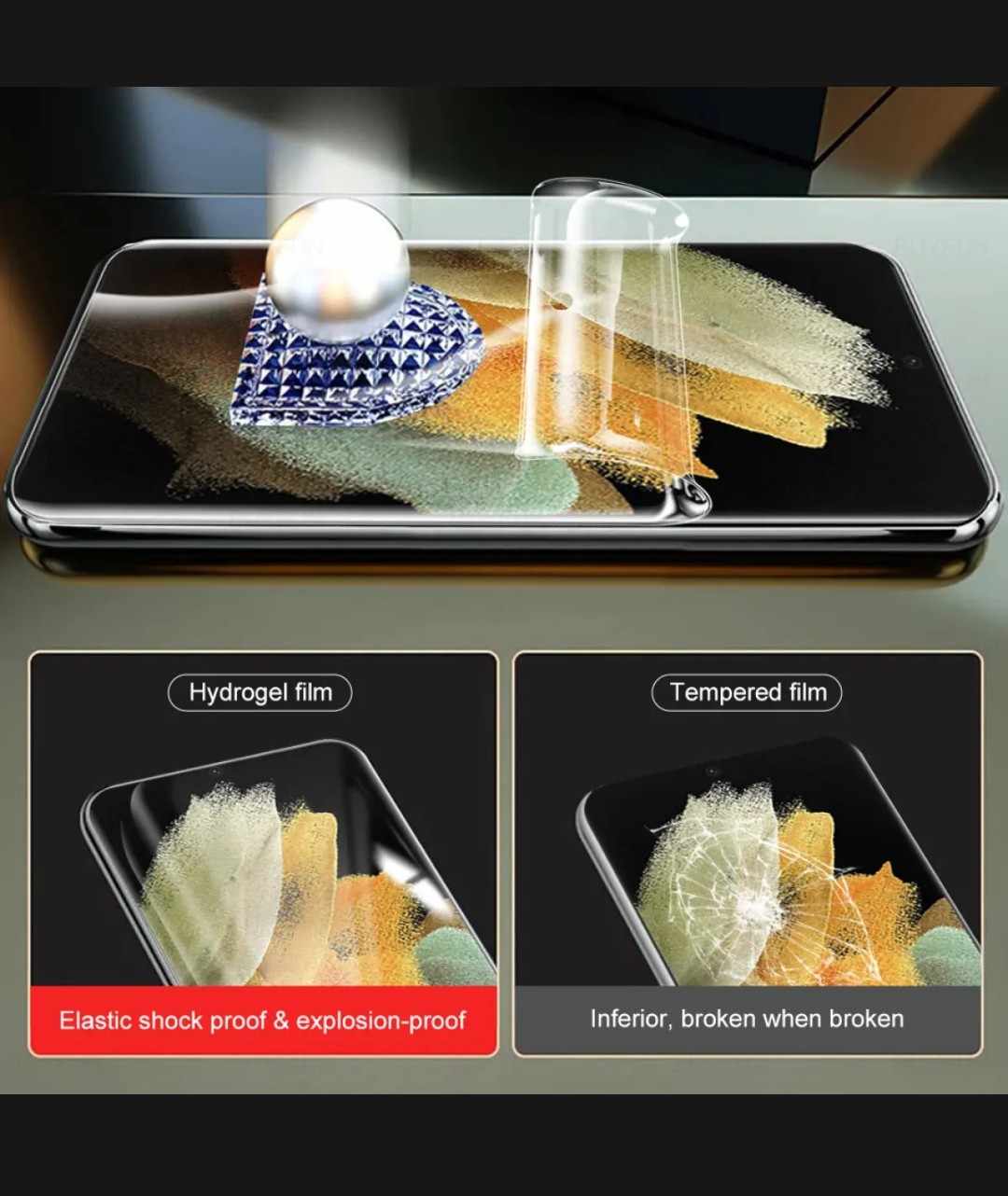 Picture of 2in1 combo pack camera lens screen protector for samsung galaxy s23 ultra