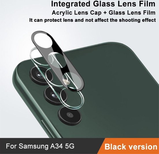 Picture of Samsung Galaxy A54 5G Back 9H Full Camera Lens Protector Rear 9H 3D Camera Lens Protector,Upgraded HD,Clear Scratch Resistant [With Photo Friendly Flash Cut]