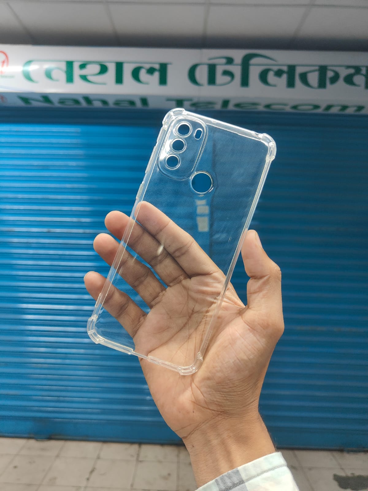 Picture of FOR MOTOROLA G9+ Break proof/ Shock proof Transparent clear TPU back case