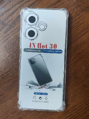 Picture of transparent back cover for infinix hot 30