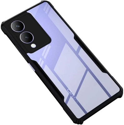 Picture of for Vivo Y17s Clear Case Shockproof Transparent Hard Phone Back Cover