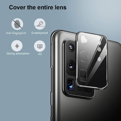 Picture of Samsung Galaxy S20 Ultra 5G  3D Full Camera Lens Protector Flexible Tempered Camera Lens Protector Film
