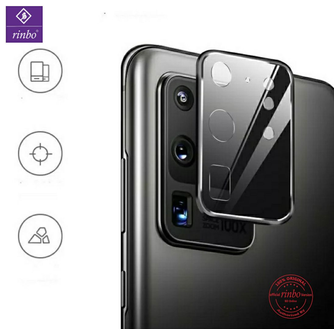 Picture of Samsung Galaxy S20 Ultra 5G  3D Full Camera Lens Protector Flexible Tempered Camera Lens Protector Film