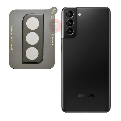 Picture of Samsung Galaxy S21 Plus Lens Shield Latest Generation Curvy Border Glass Membrane HD Tempered Glass Camera Full Lens Protector